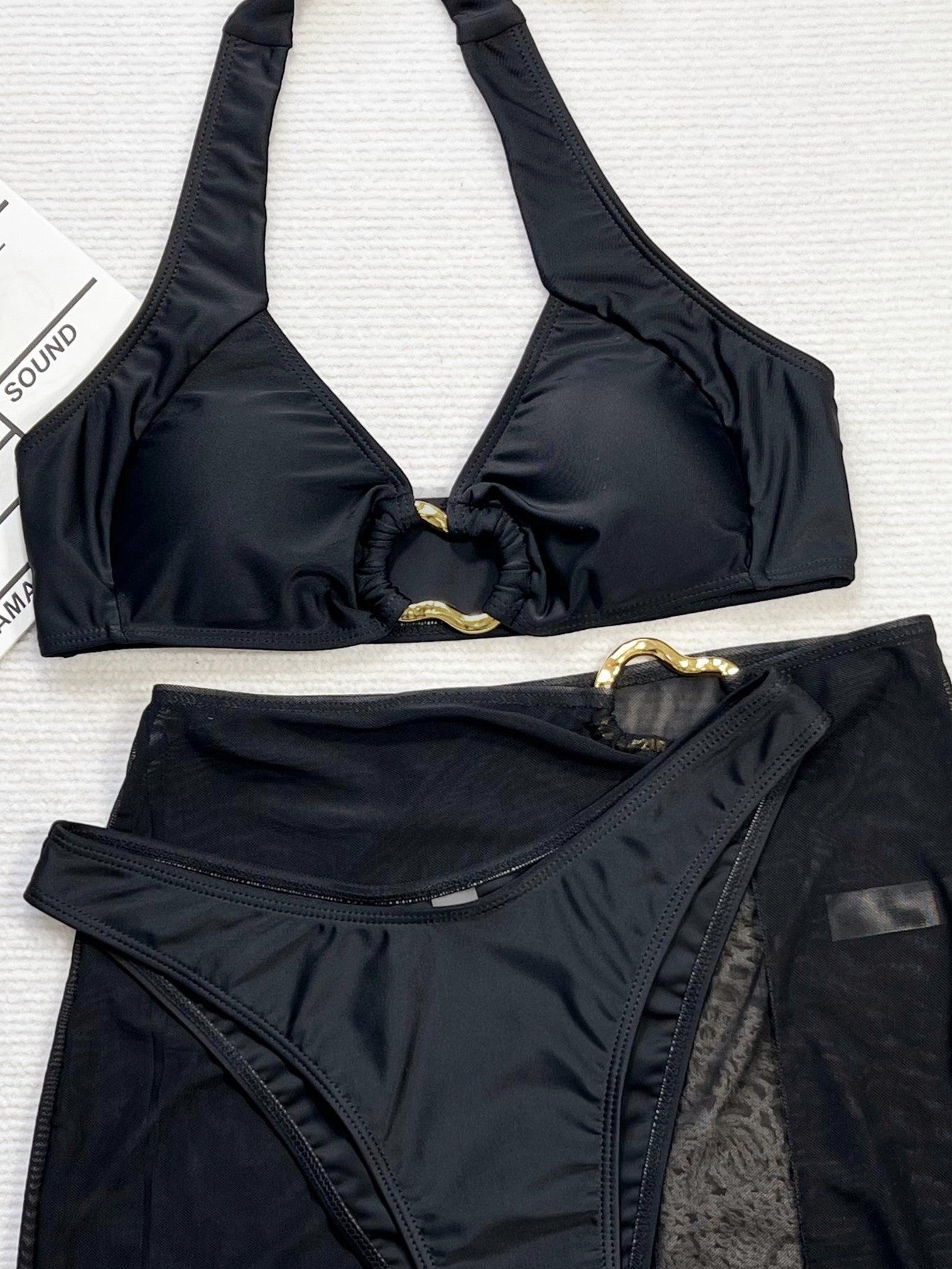 Black Aura Skirt Set