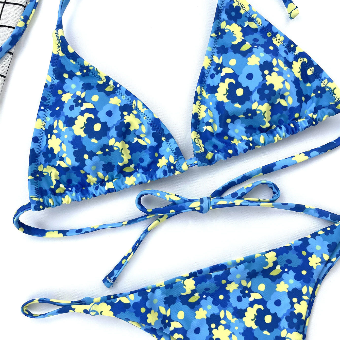 Blue Floral Bikini