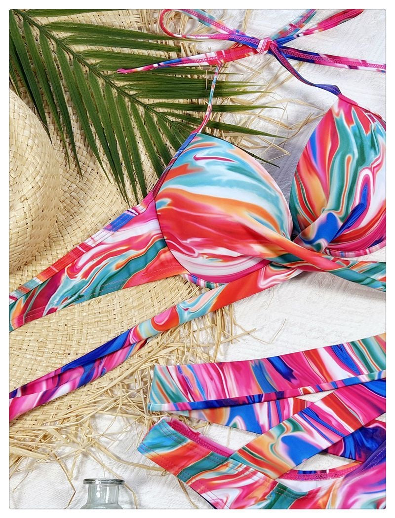 Colorburst Wrap Around Bikini
