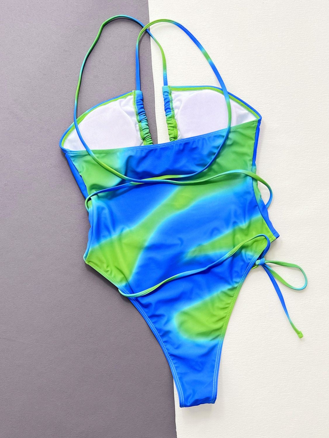 Green And Blue Tie Dye One Piece