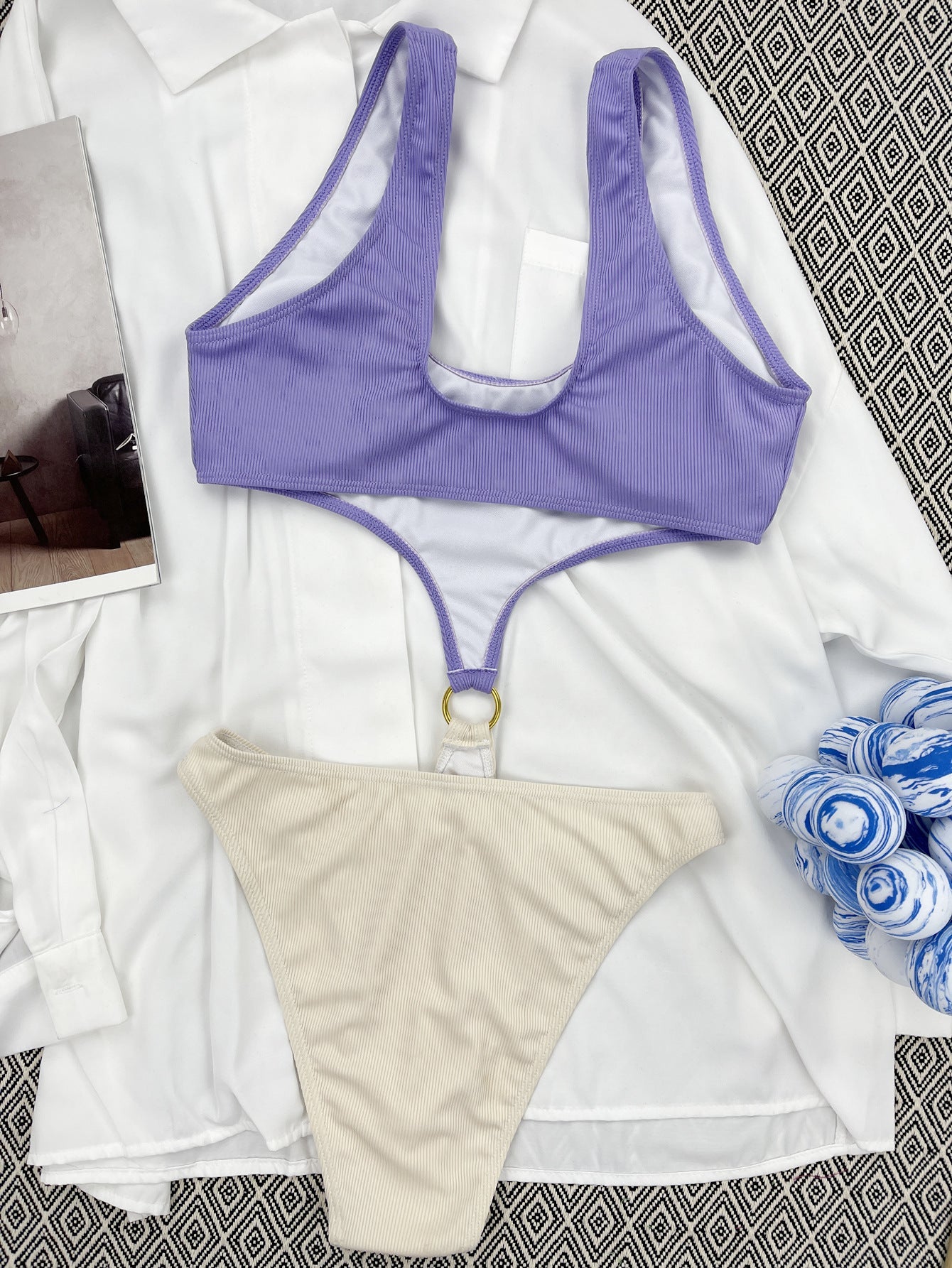 Lavender Knot Monokini