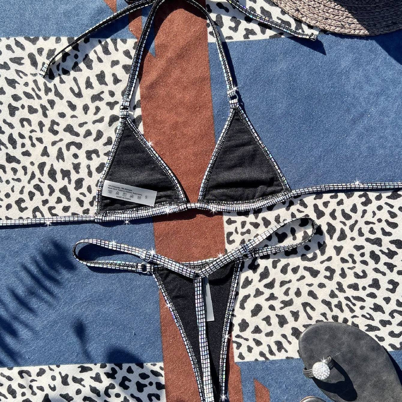Metallic Thong Bikini