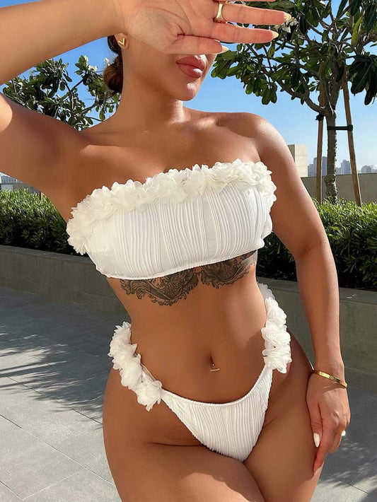 Serene Ruffles Strapless Bikini
