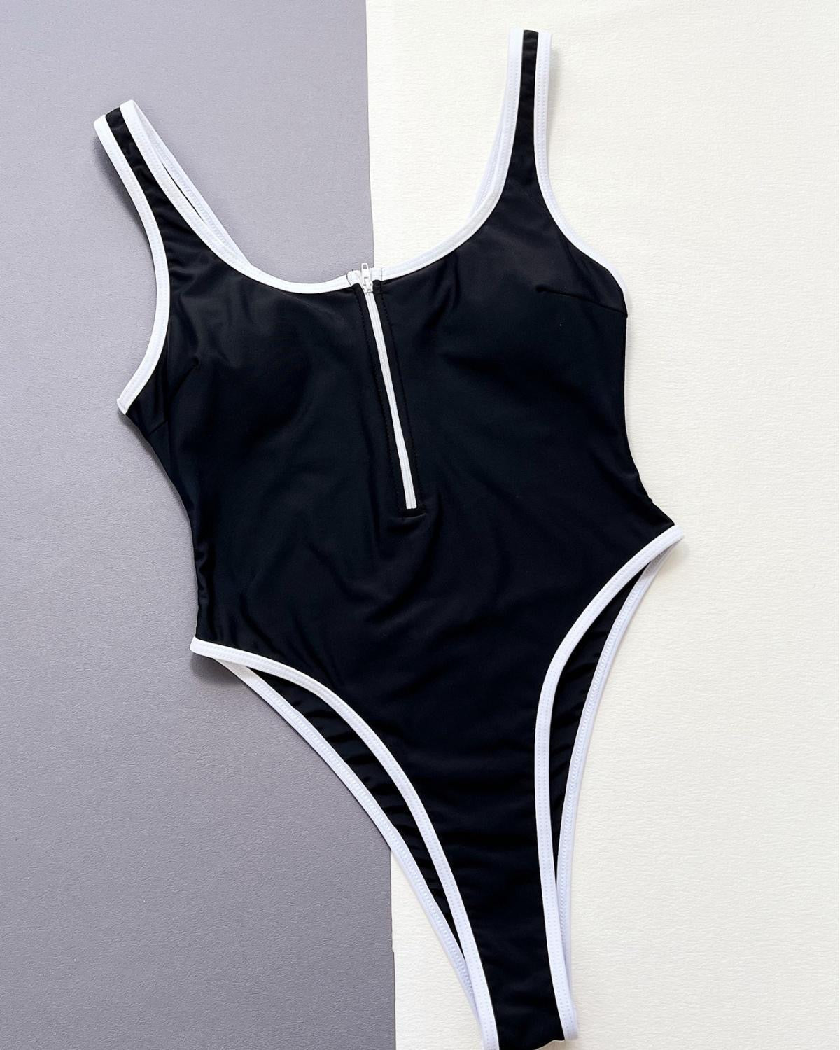 Sleek Black One Piece