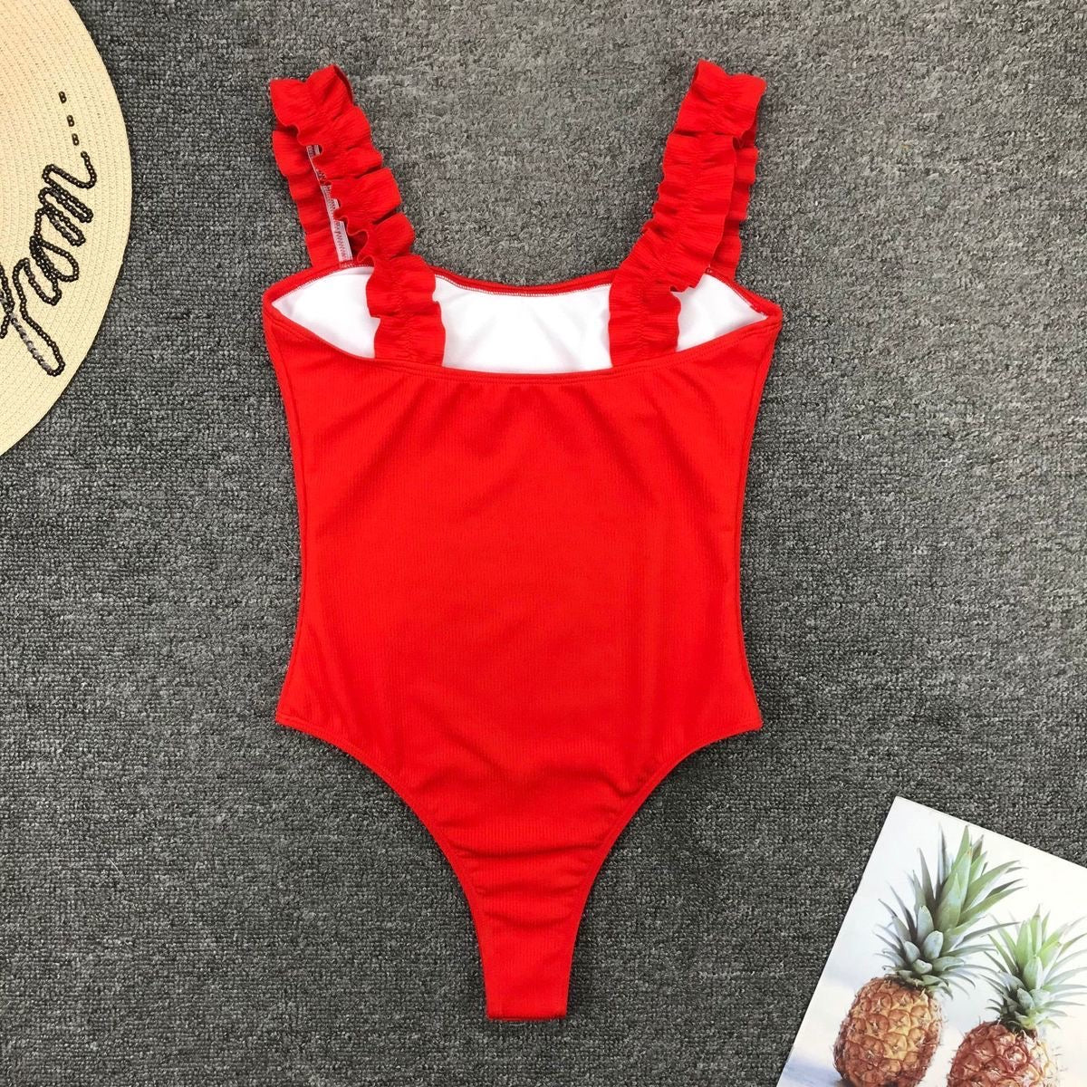 Straight Neckline One Piece