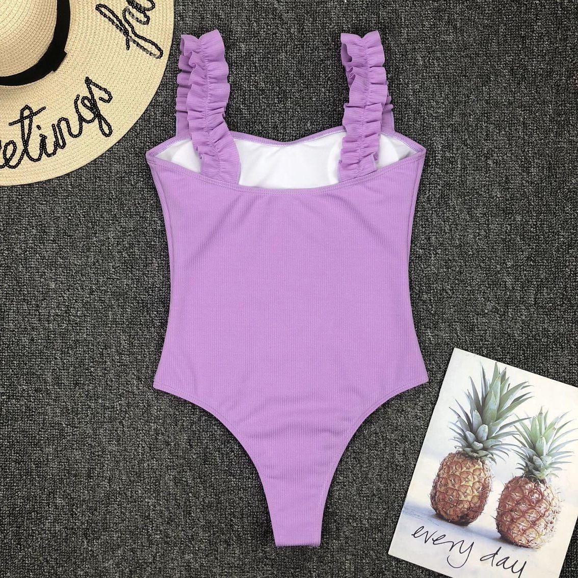 Straight Neckline One Piece