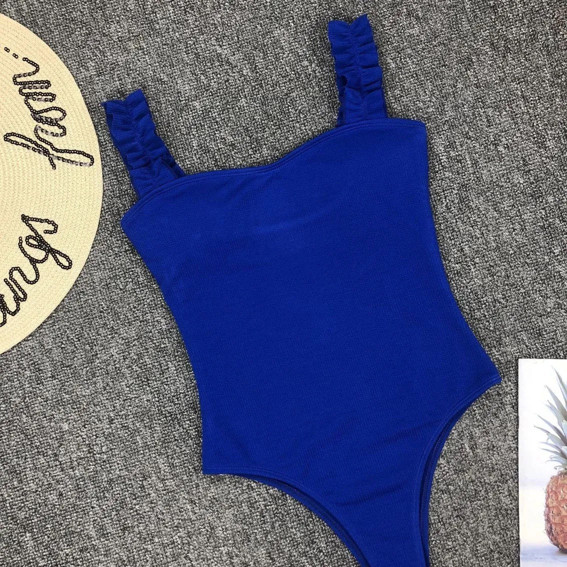 Straight Neckline One Piece