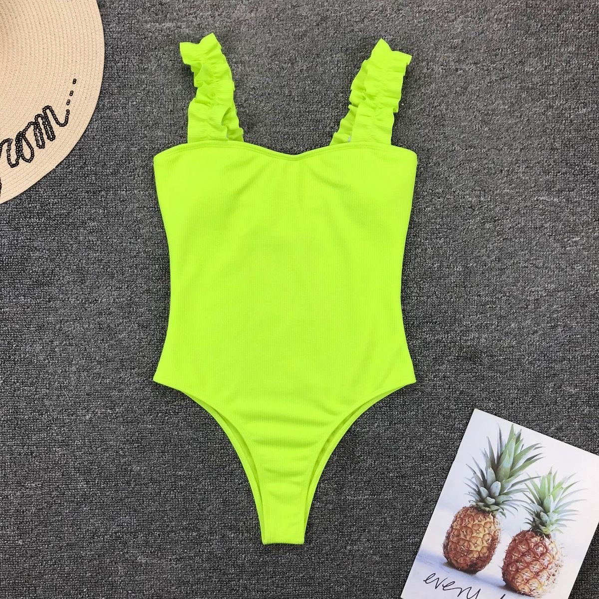 Straight Neckline One Piece