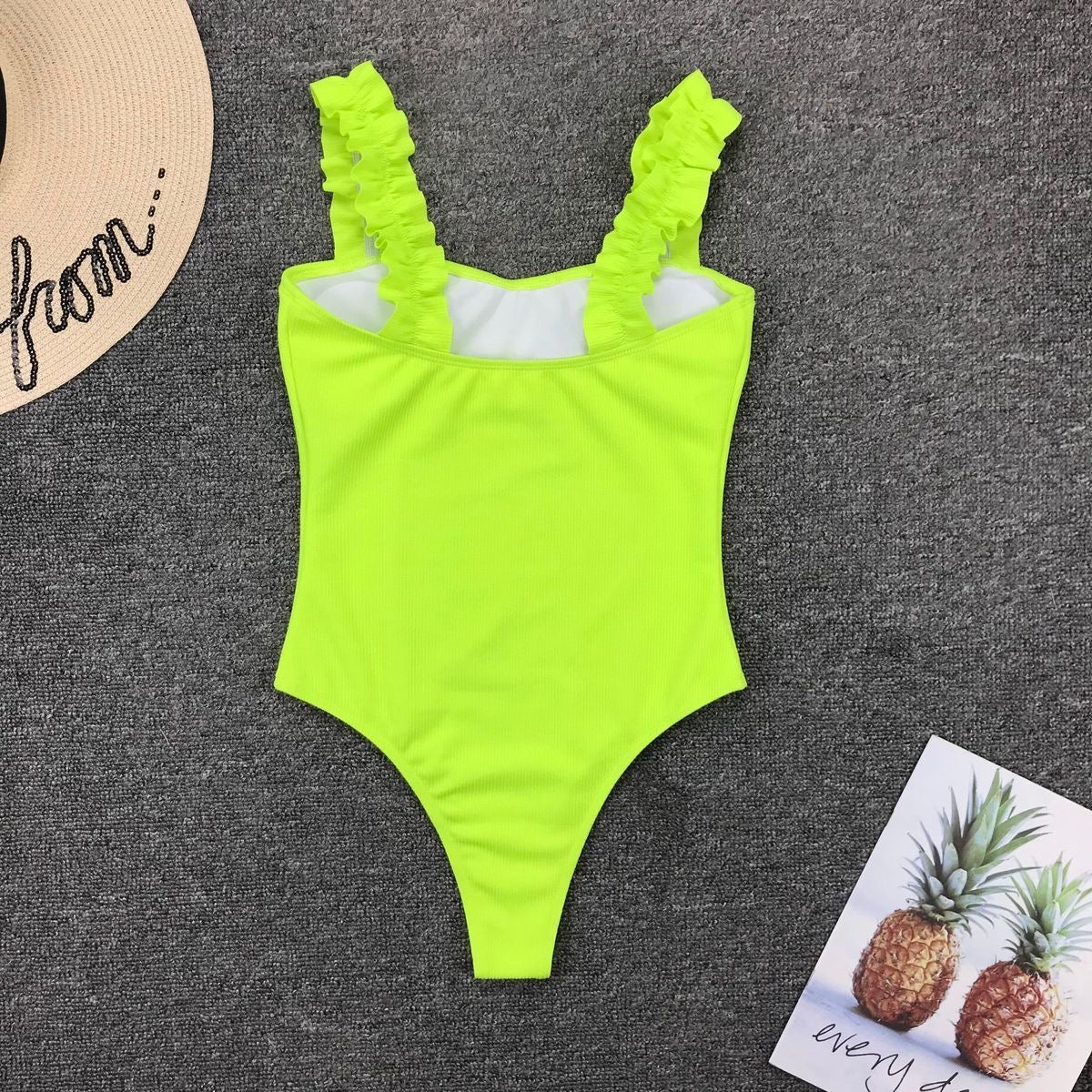 Straight Neckline One Piece