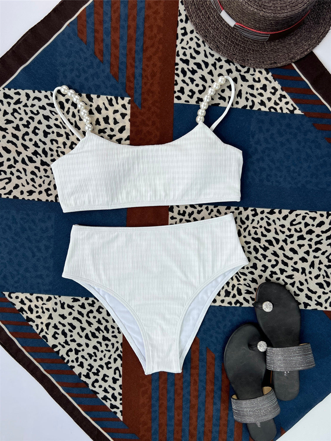 White Pearl High Waist Set