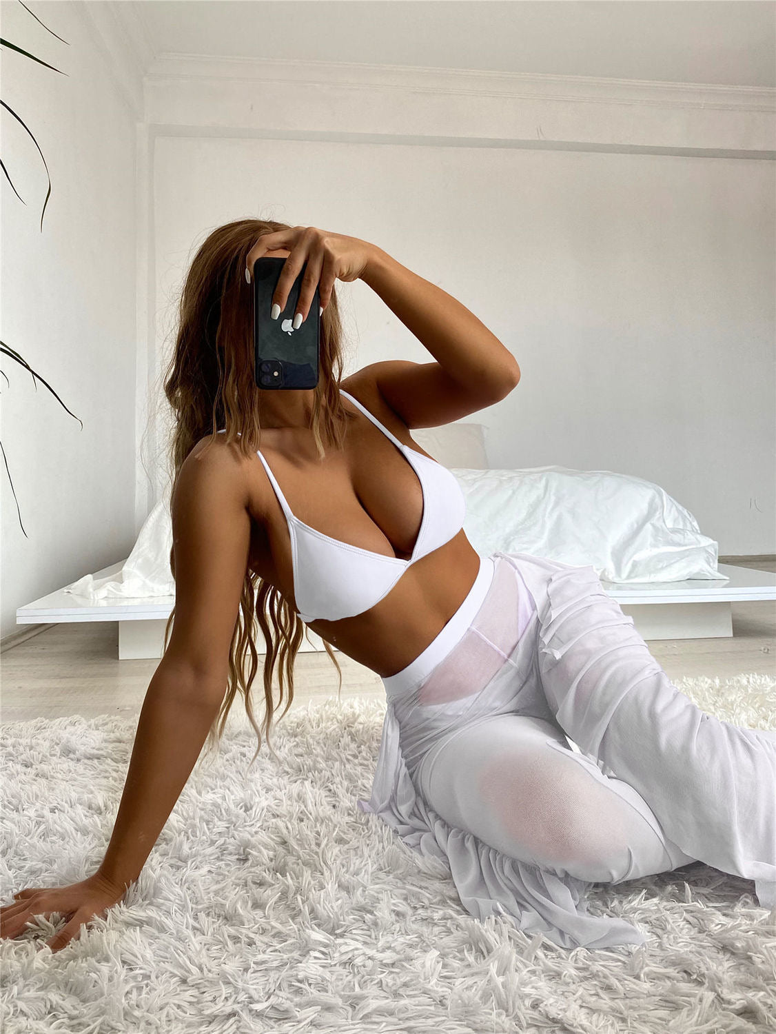 Triangular Bra And Trouser Set