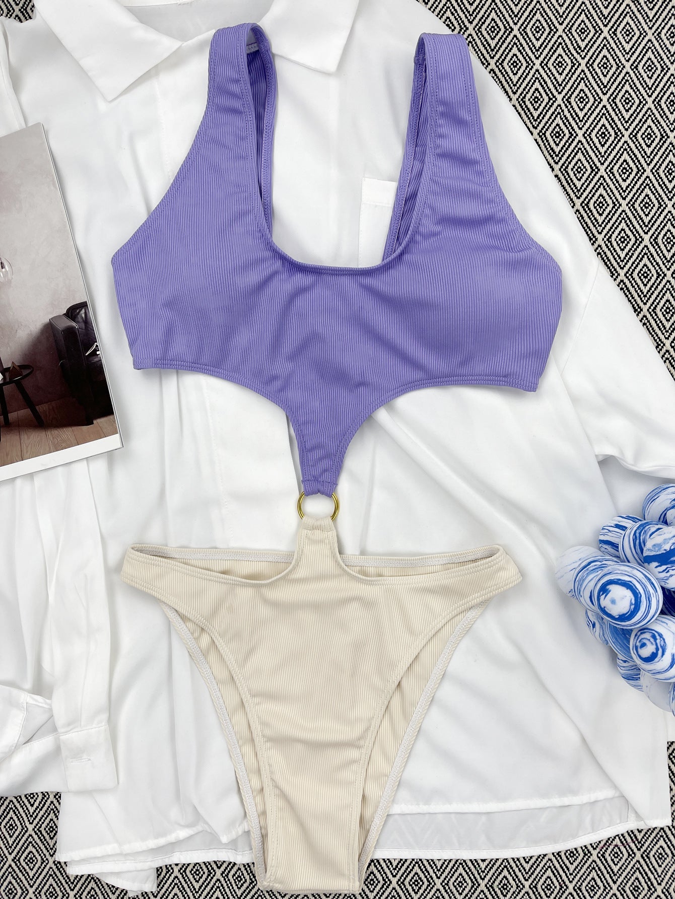 Lavender Knot Monokini