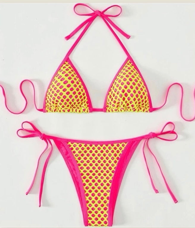 Mesh Overlay Bikini