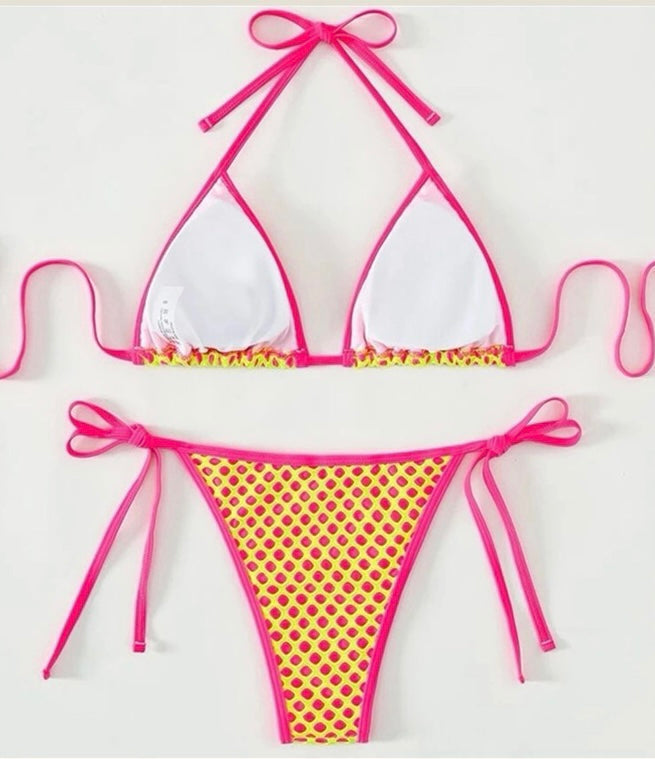 Mesh Overlay Bikini