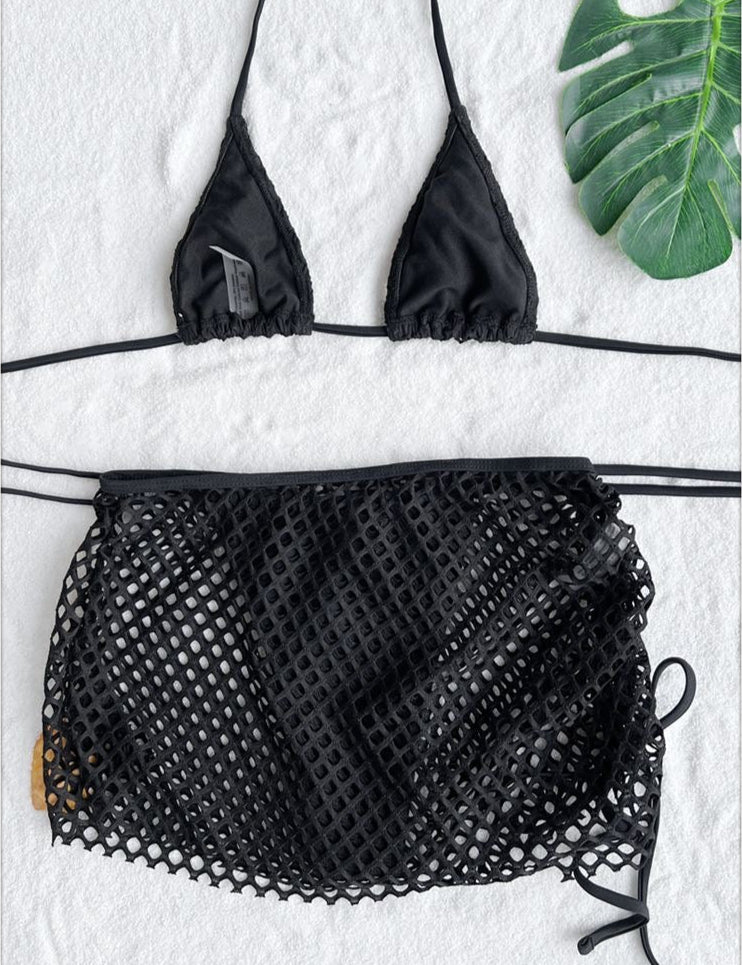 Mesh Skirt Set