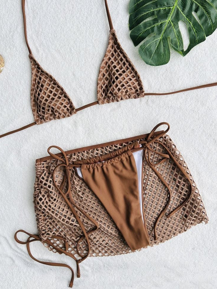 Mesh Skirt Set