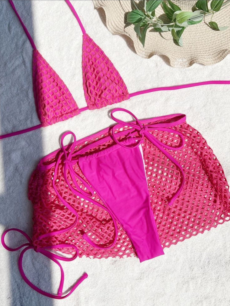 Mesh Skirt Set