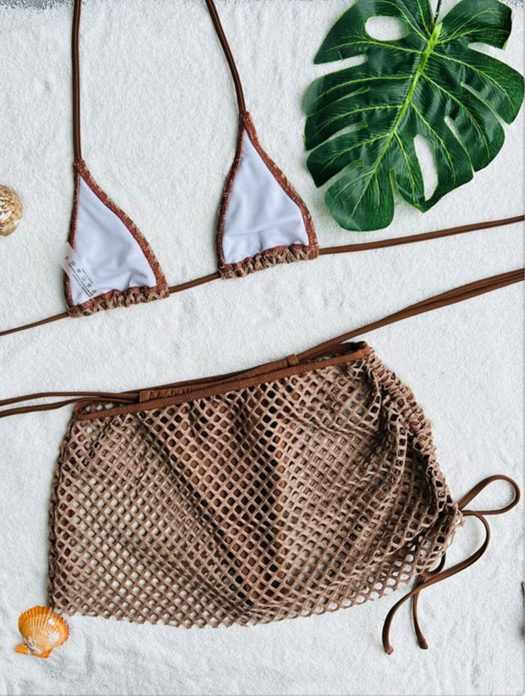 Mesh Skirt Set