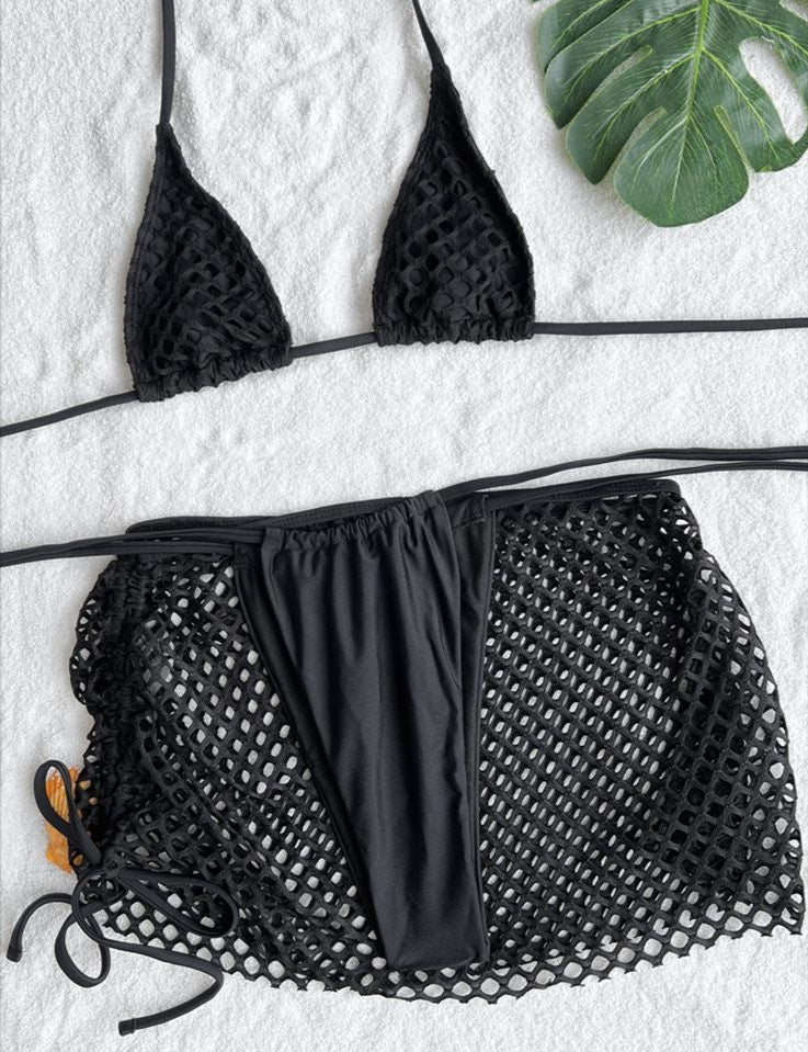 Mesh Skirt Set