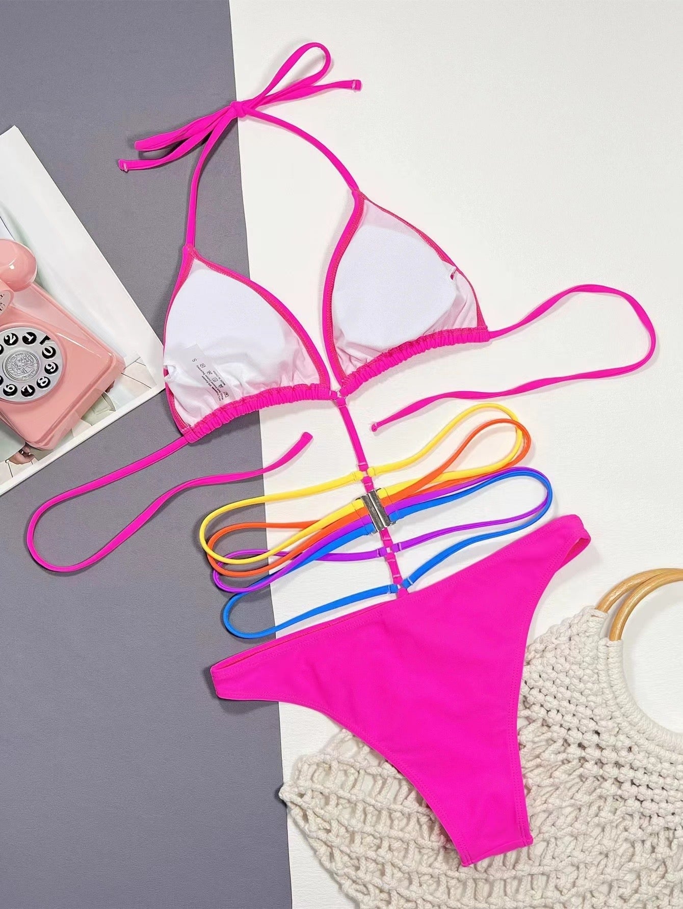 Pink Entanglements Bikini