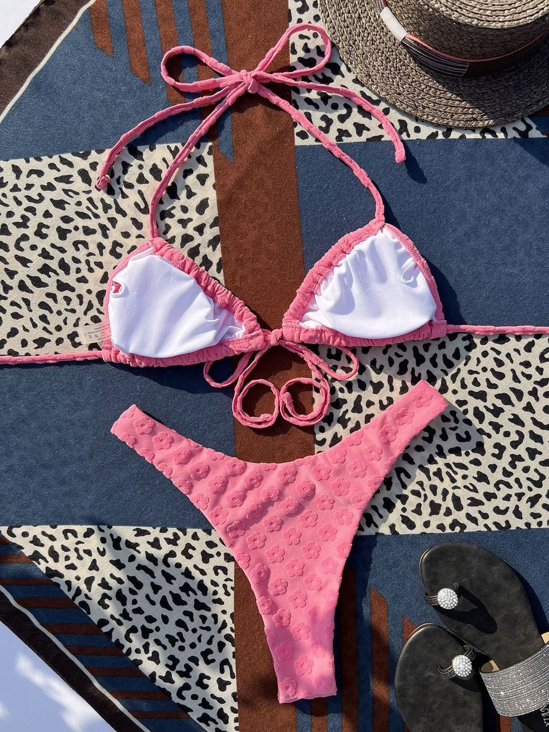 Pink Velvet Bikini