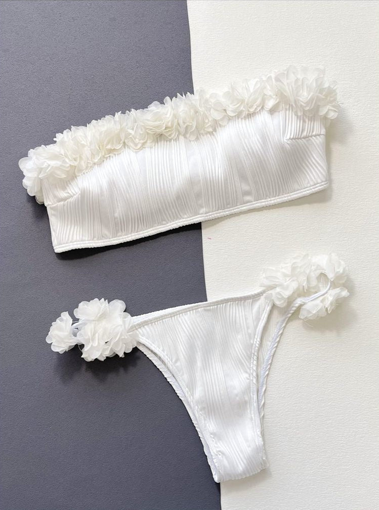 Serene Ruffles Strapless Bikini