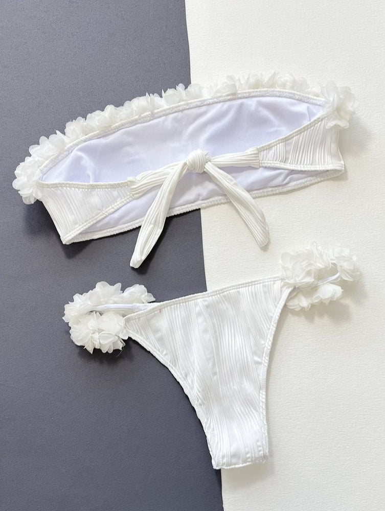 Serene Ruffles Strapless Bikini