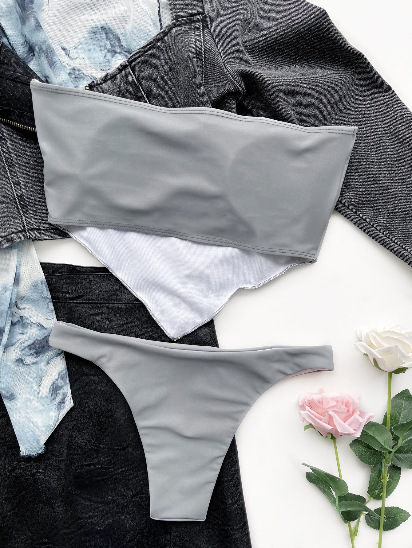 Stone Glow Strapless Set