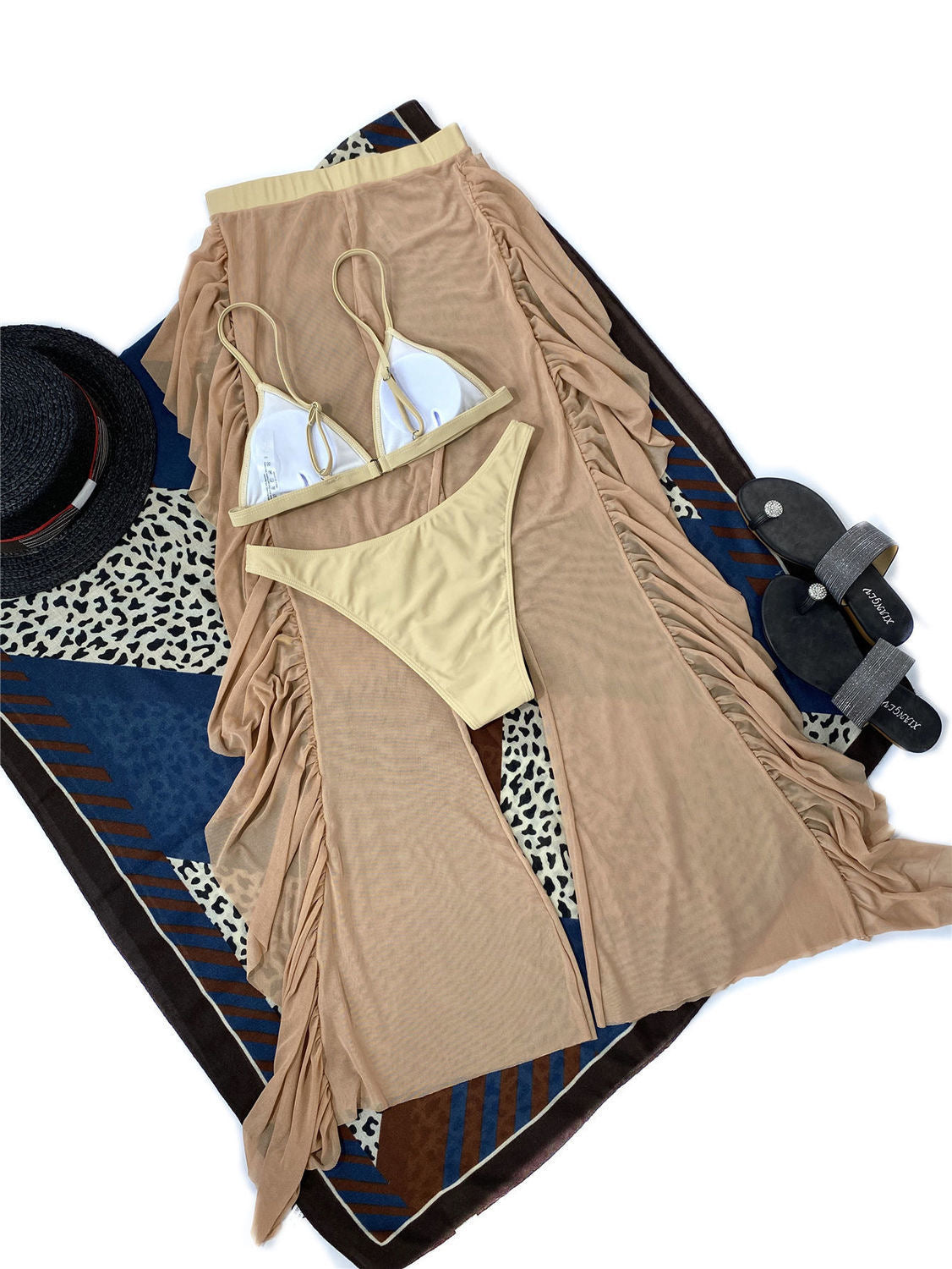 Triangular Bra And Trouser Set